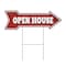 Signmission Open House Arrow Yard Sign Funny Home Decor 30in Wide C-ARROW10-999694 - alternate 1